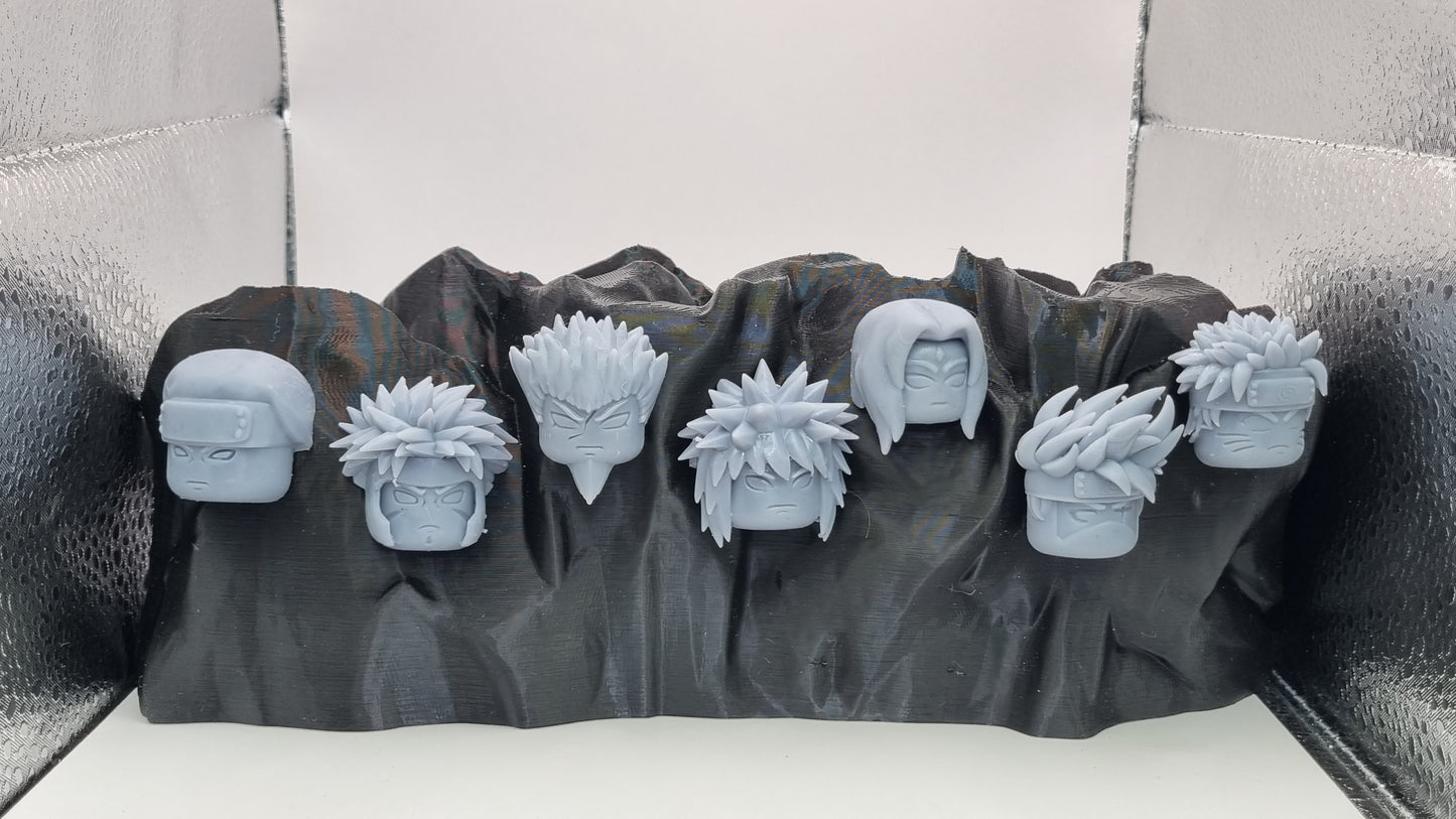 Building toy custom 3D printed ninja head wall!