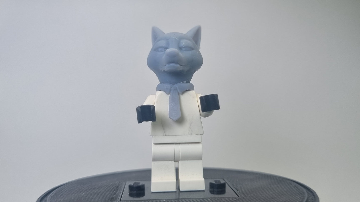 Building toy custom 3D printed fox head!