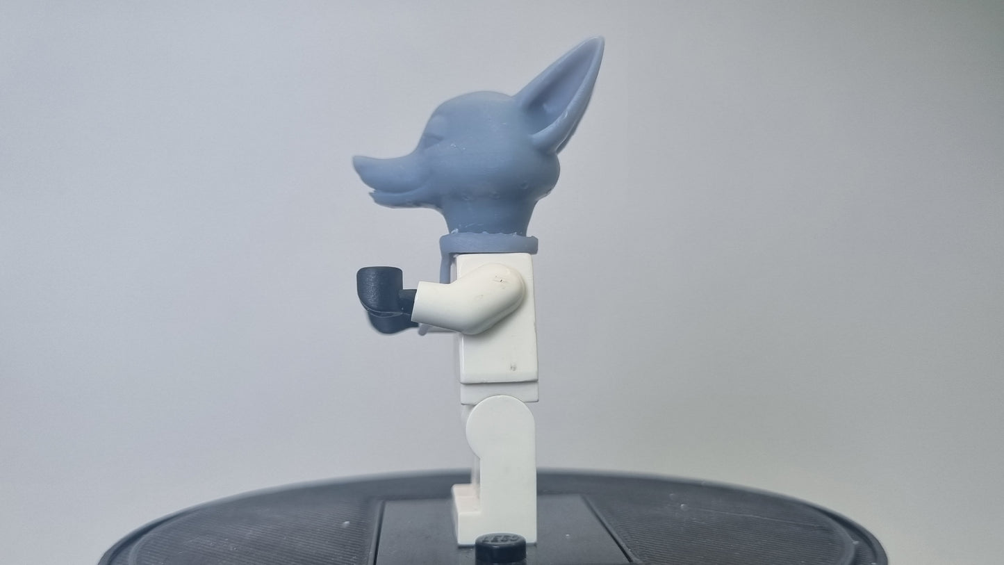 Building toy custom 3D printed fox head!