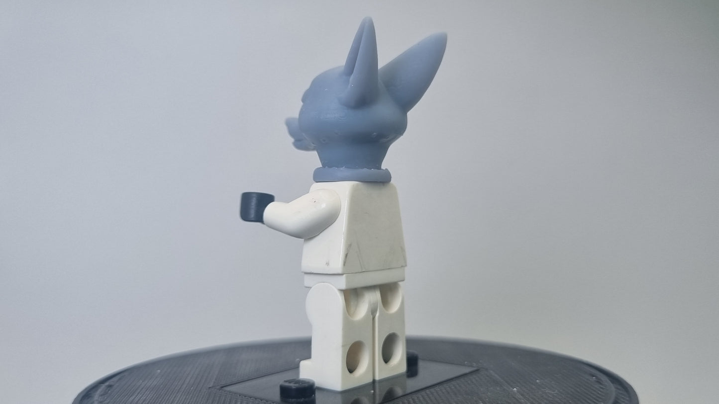 Building toy custom 3D printed fox head!