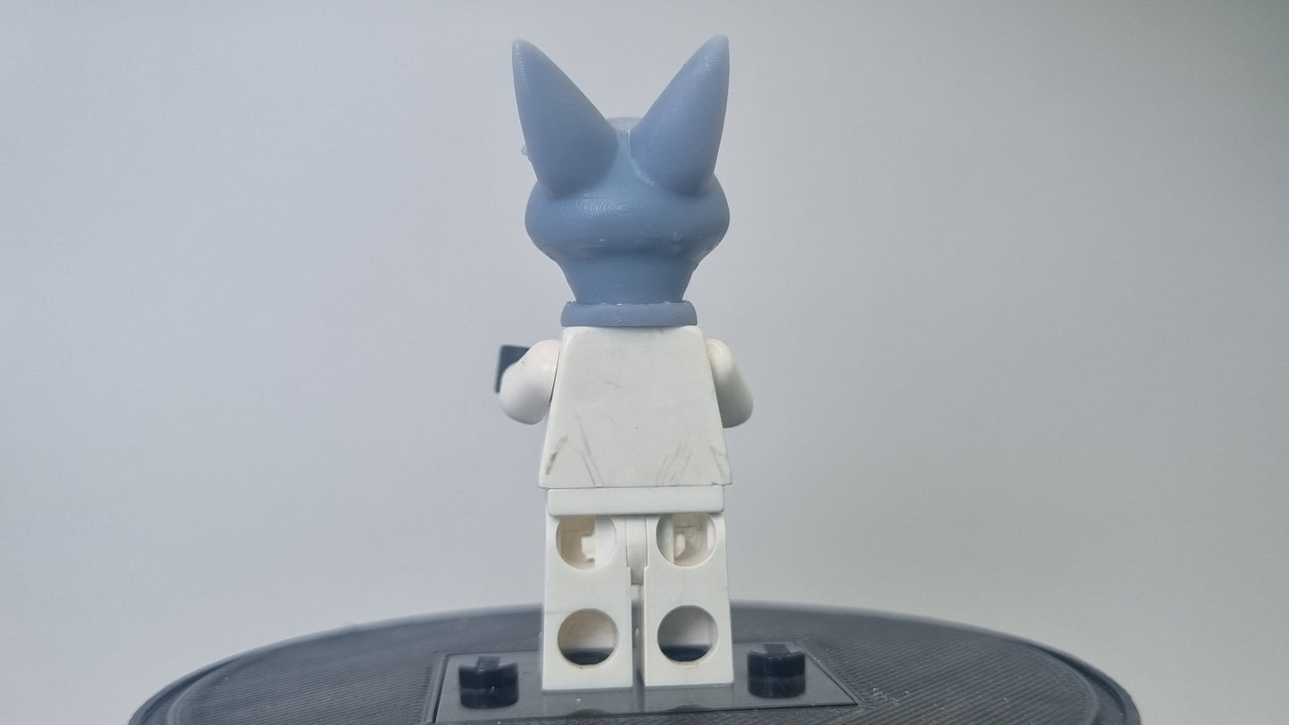 Building toy custom 3D printed fox head!