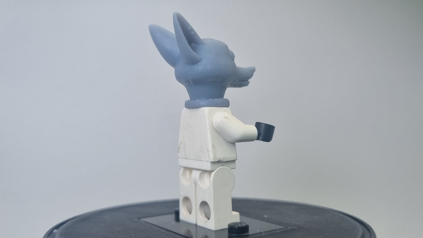 Building toy custom 3D printed fox head!