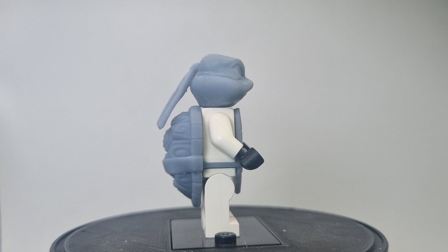 Building toy custom 3D printed red tortoise!