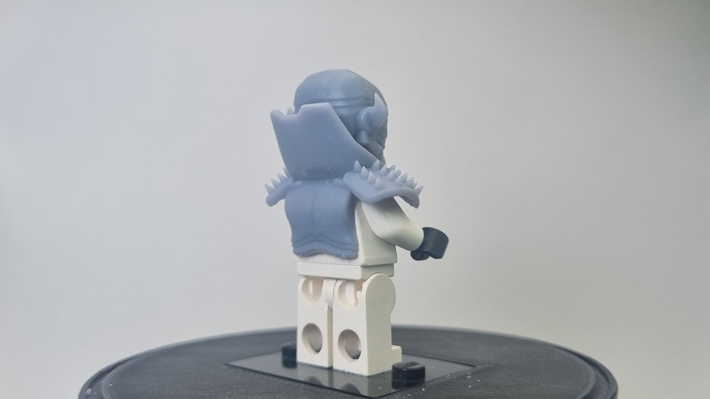 Building toy custom 3D printed super villain without wings!