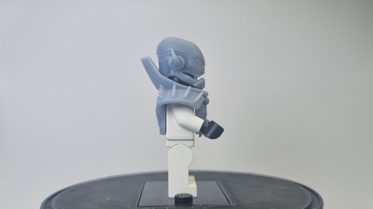 Building toy custom 3D printed super villain without wings!