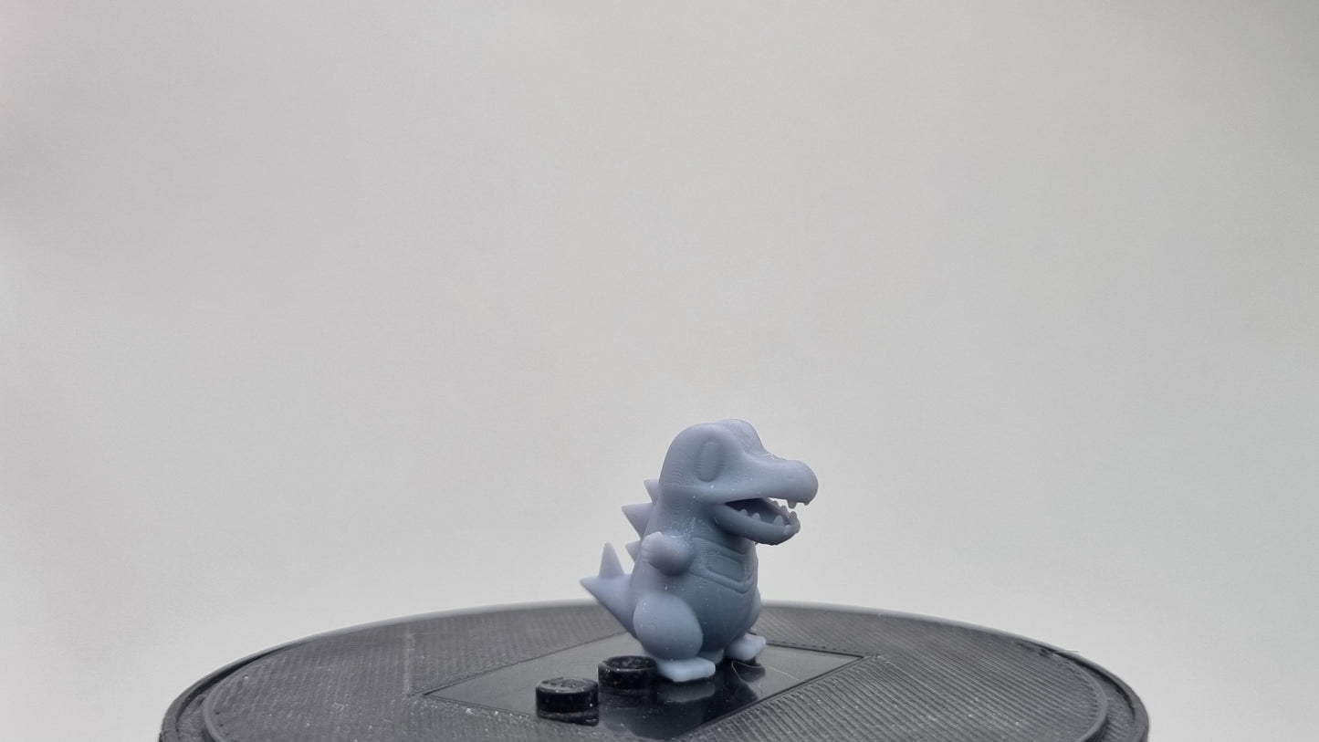 Building toy custom 3D printed animal to catch tiny corcodile!