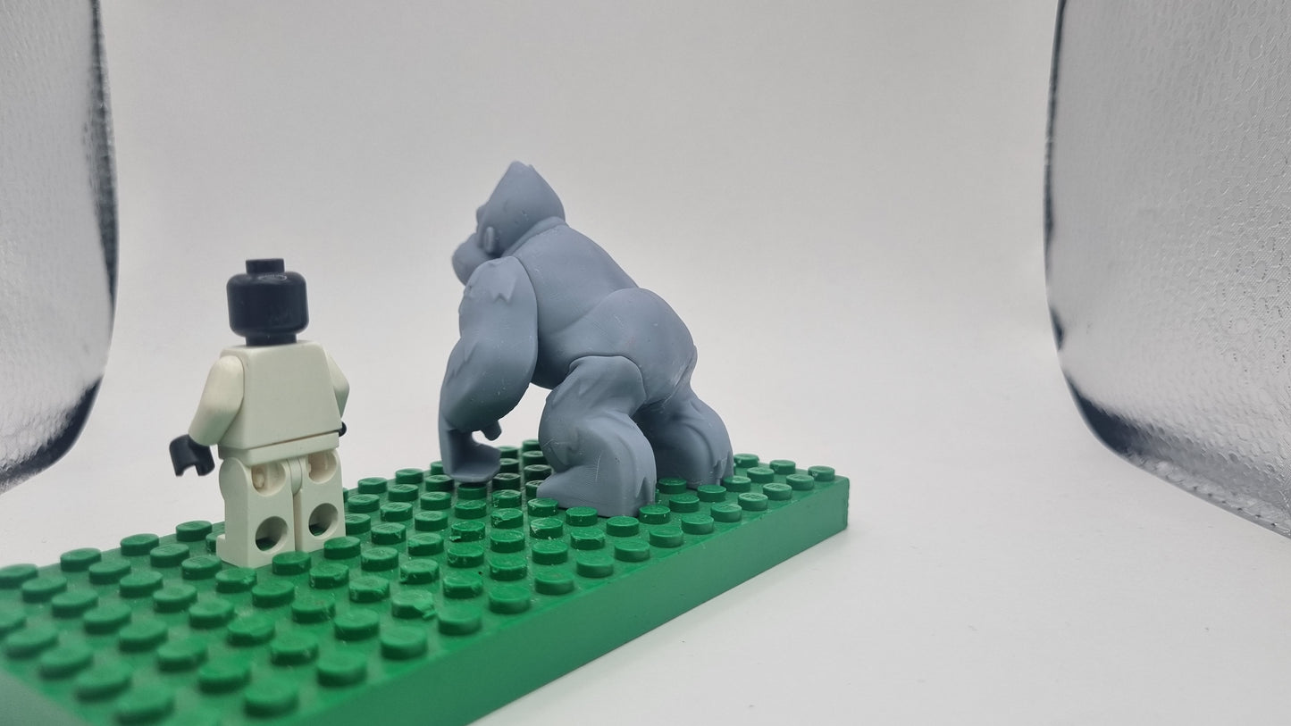 Building toy custom 3D printed angry barrel throwing monkey!