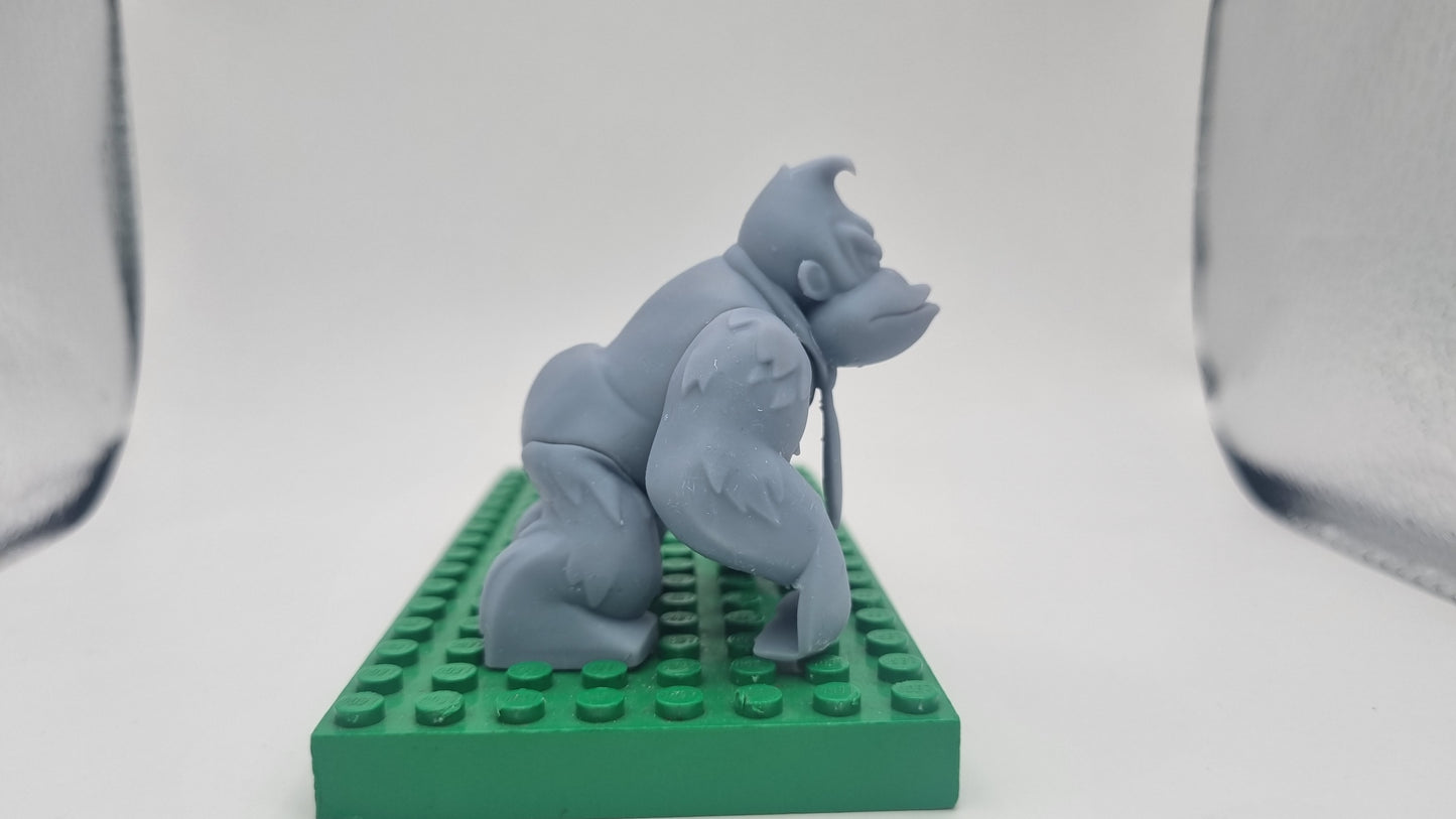 Building toy custom 3D printed angry barrel throwing monkey!