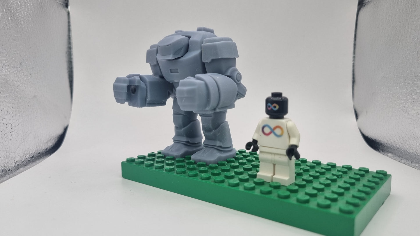 Building toy custom 3D printed super hero big mech!