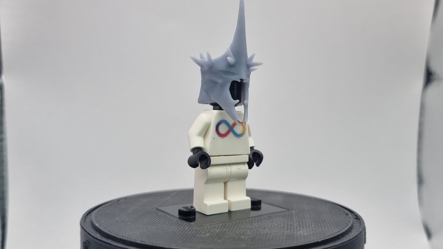 Building toy custom 3D printed witch helmet!