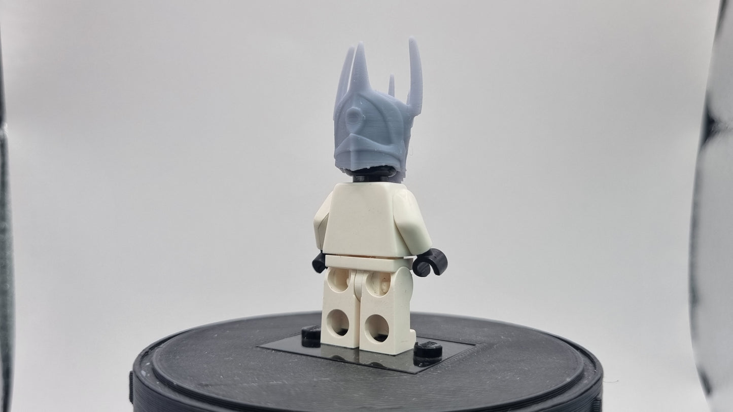 Building toy custom 3D printed evil lord helmet!