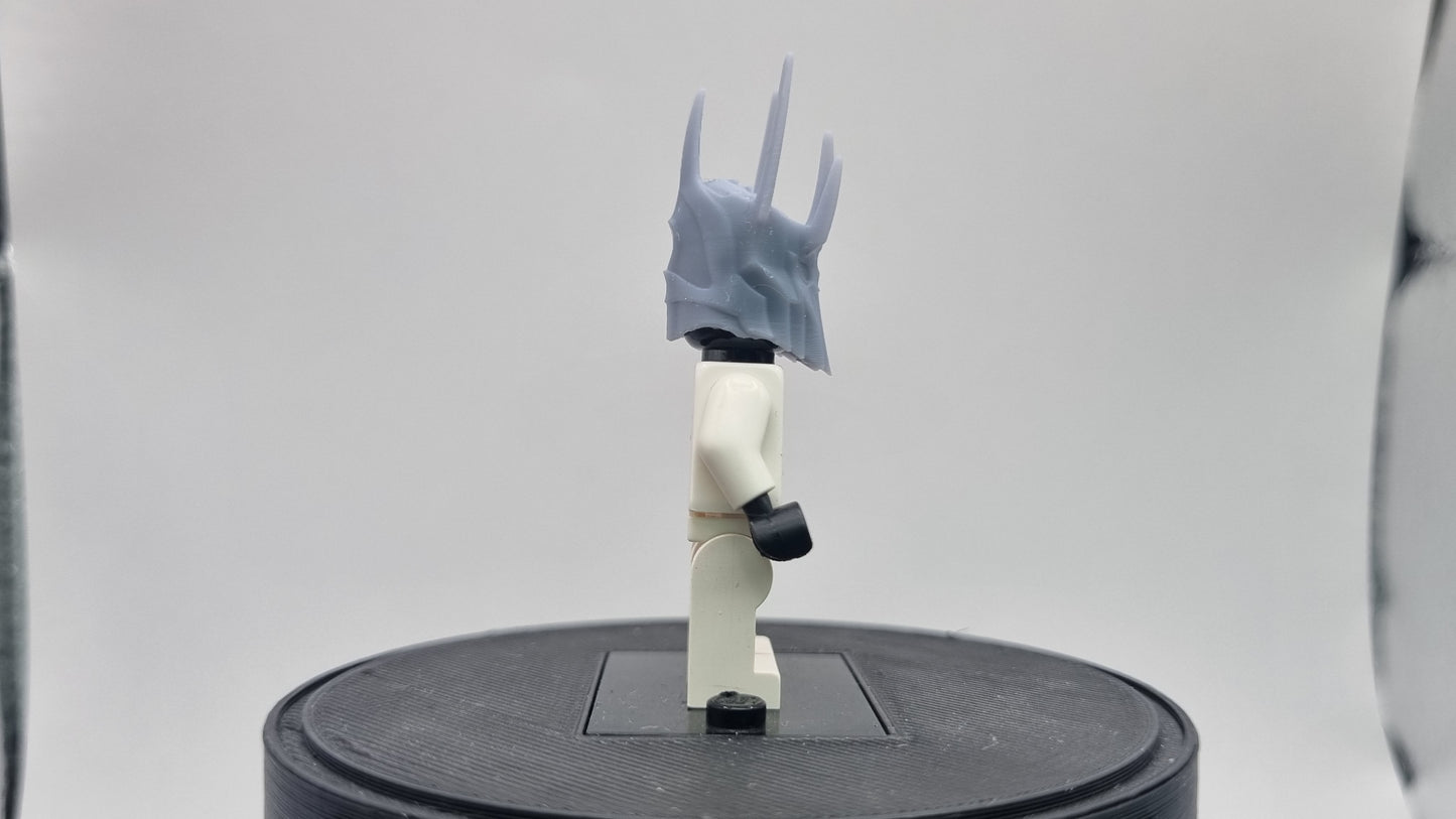 Building toy custom 3D printed evil lord helmet!