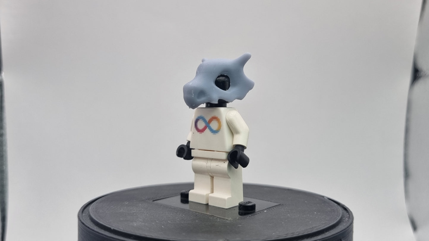 Building toy custom 3D printed animal to catch bone mask!