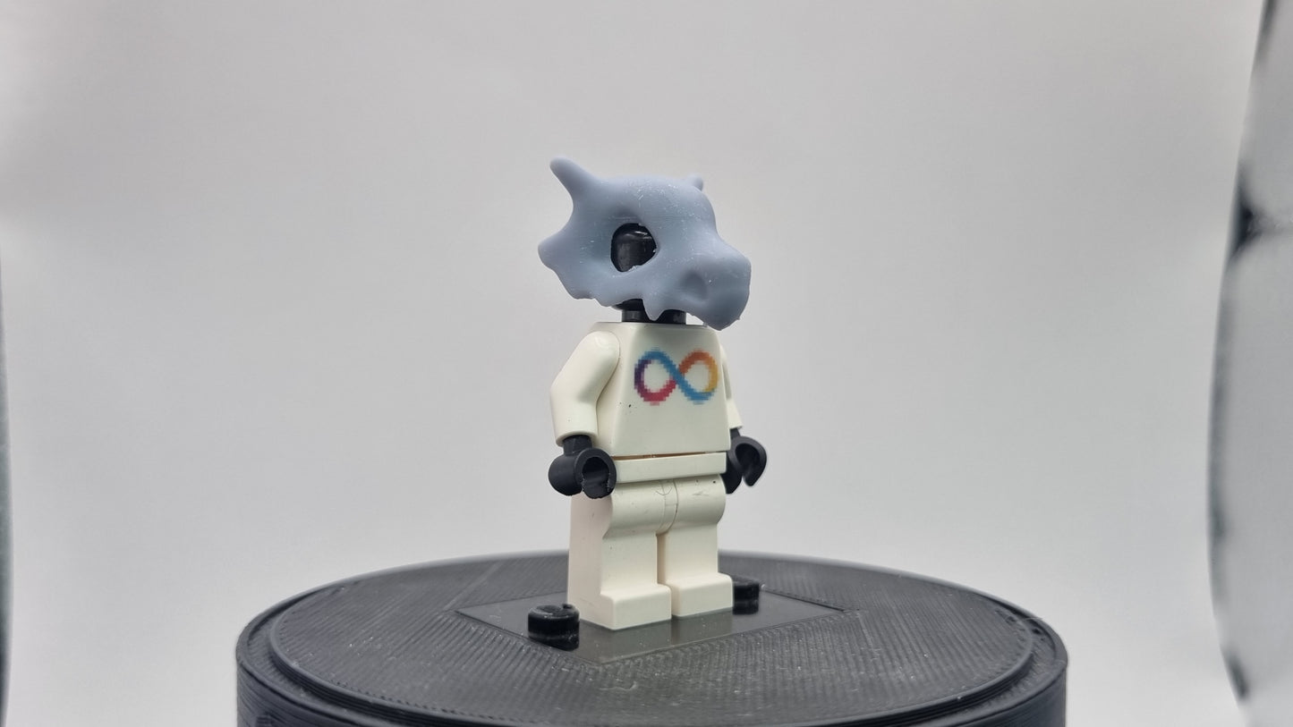 Building toy custom 3D printed animal to catch bone mask!