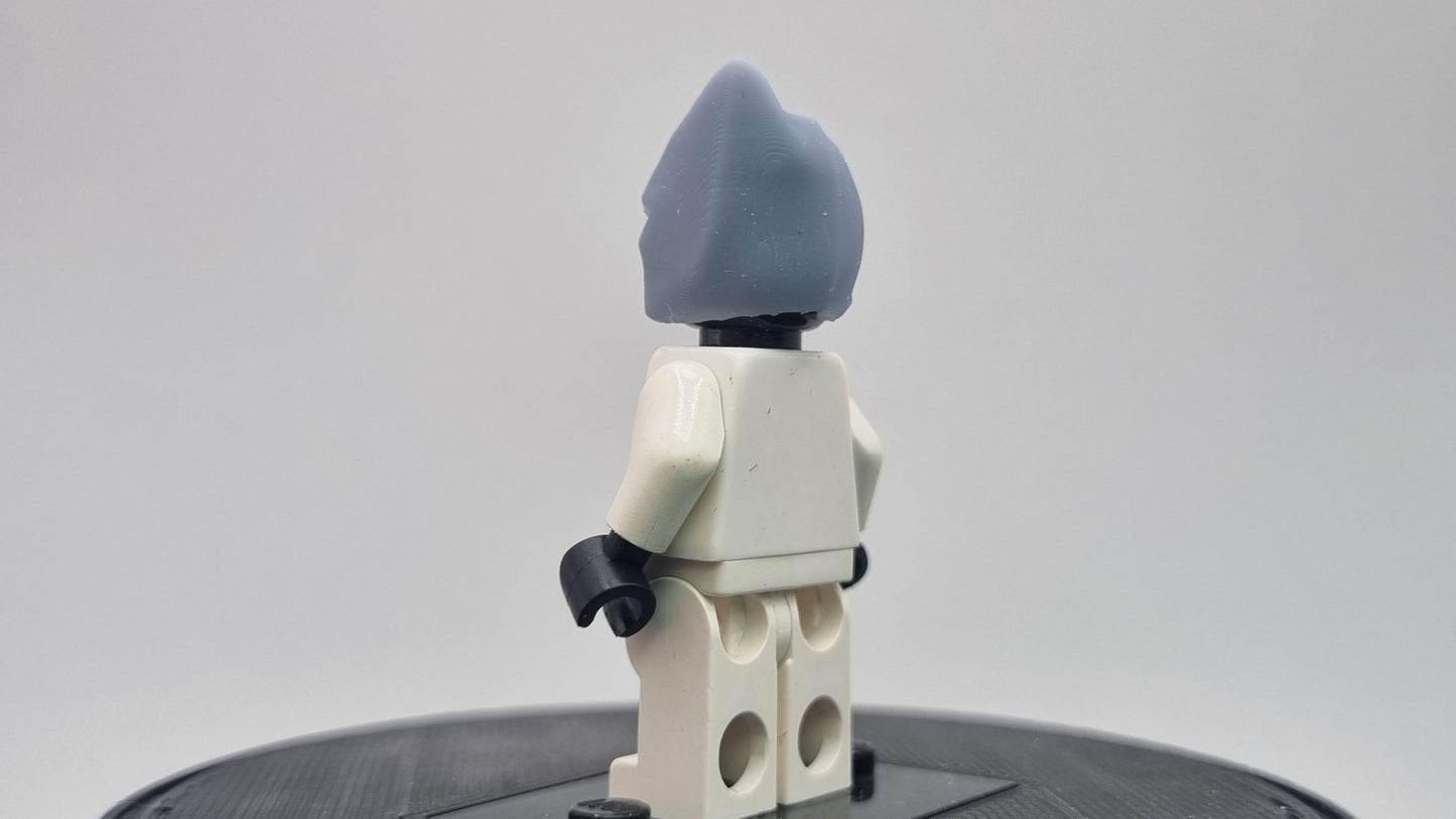 Building toy custom 3D printed super hero half bat mask!