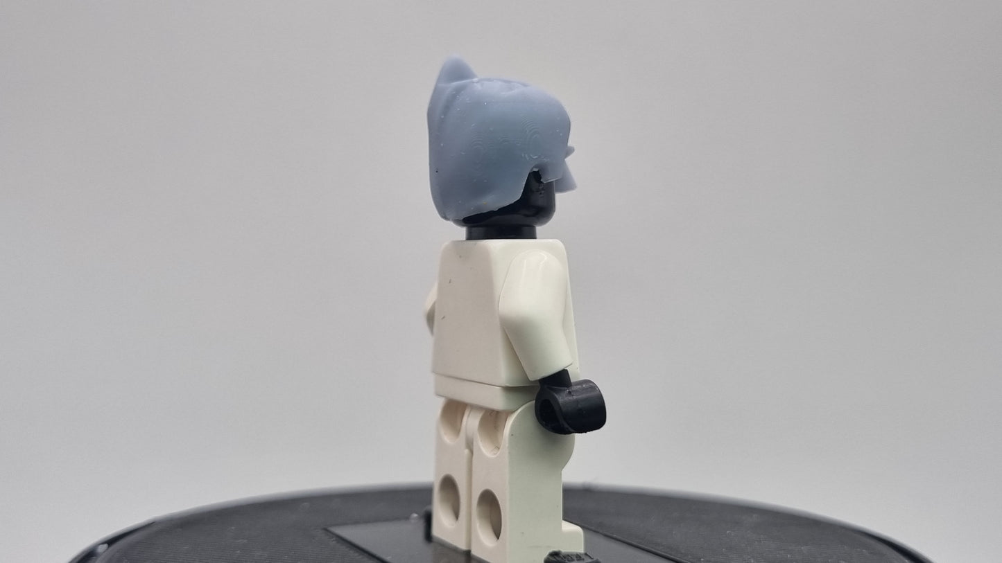 Building toy custom 3D printed super hero half bat mask!