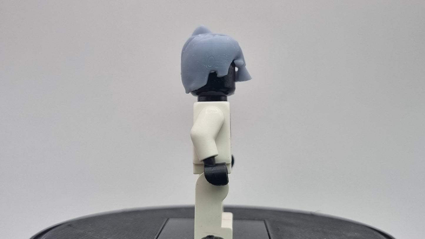 Building toy custom 3D printed super hero half bat mask!
