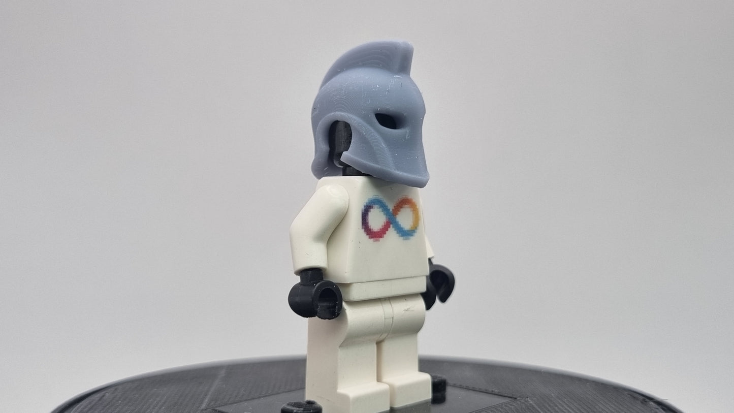Building toy custom 3D printed super hero golden helmet sorcerer!