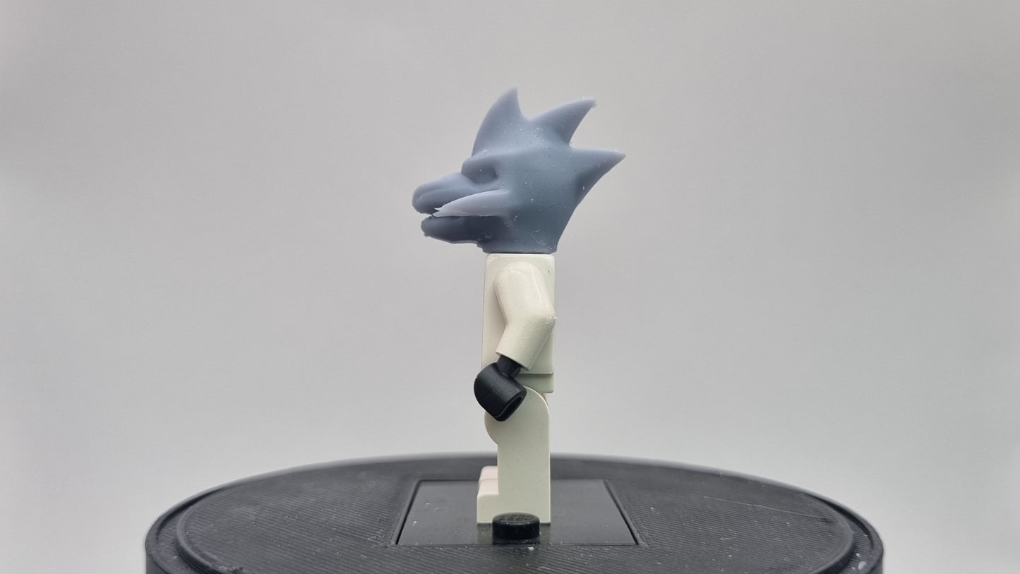 Building toy custom 3D printed orange ring villain!