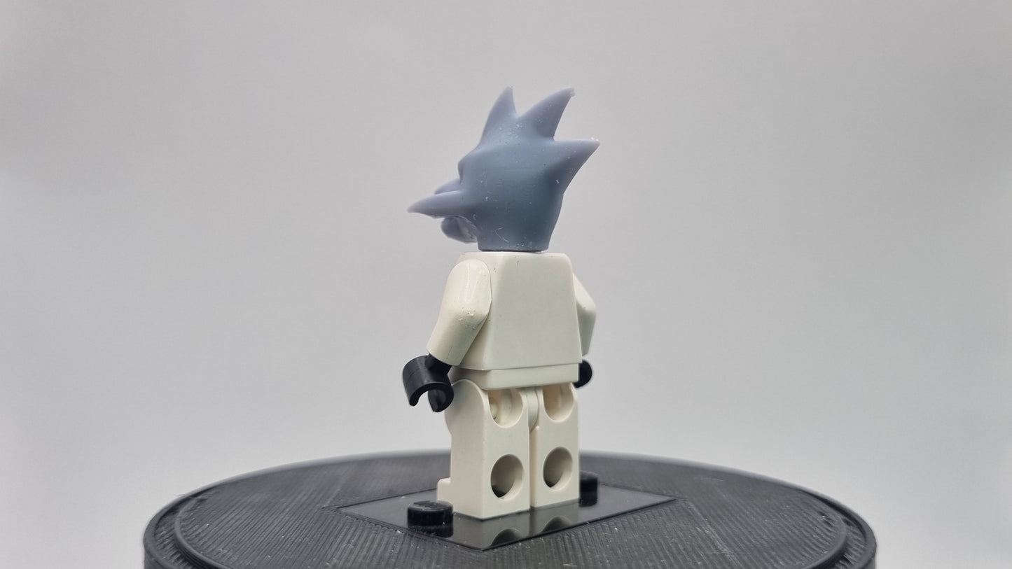 Building toy custom 3D printed orange ring villain!