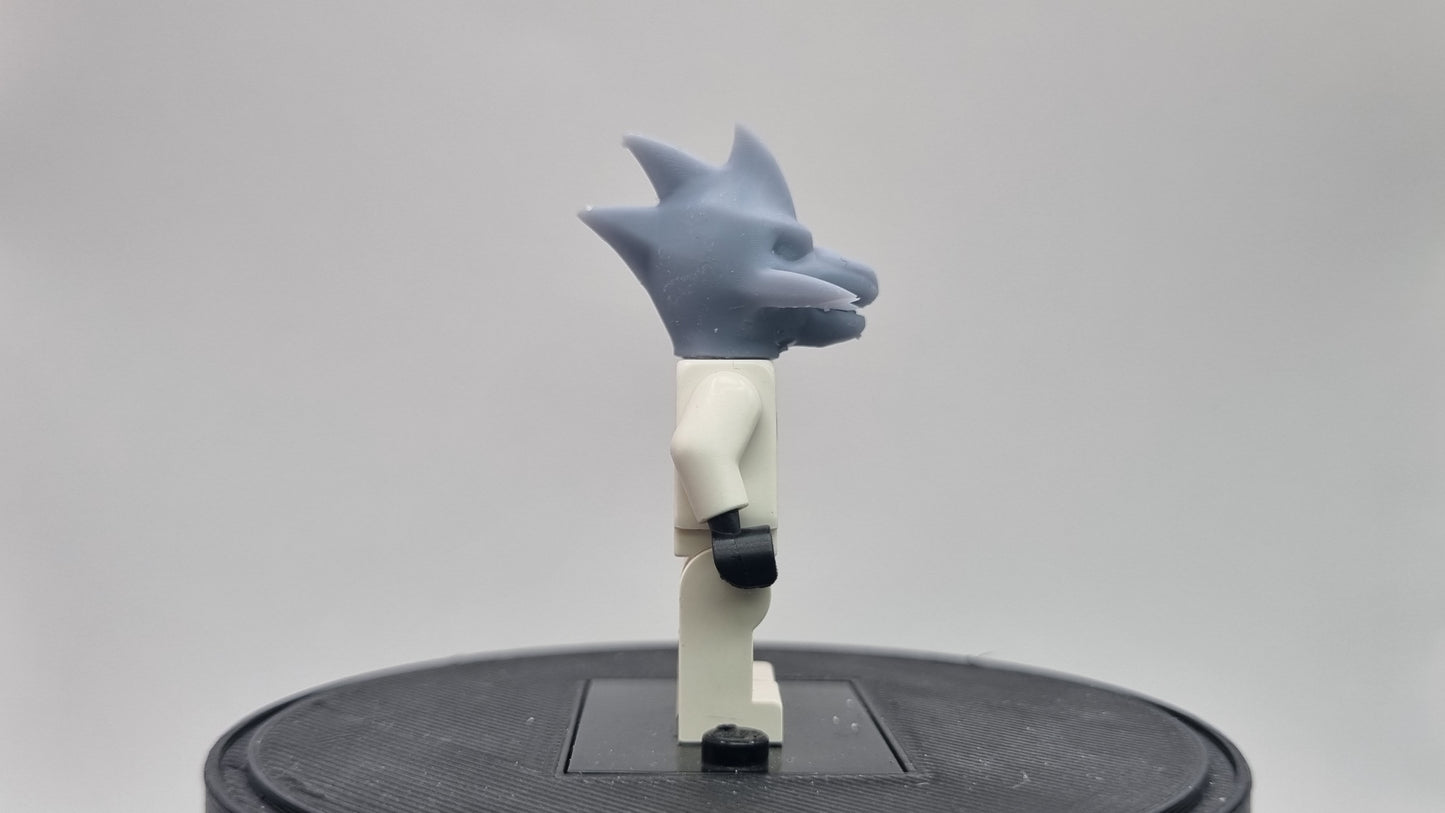 Building toy custom 3D printed orange ring villain!