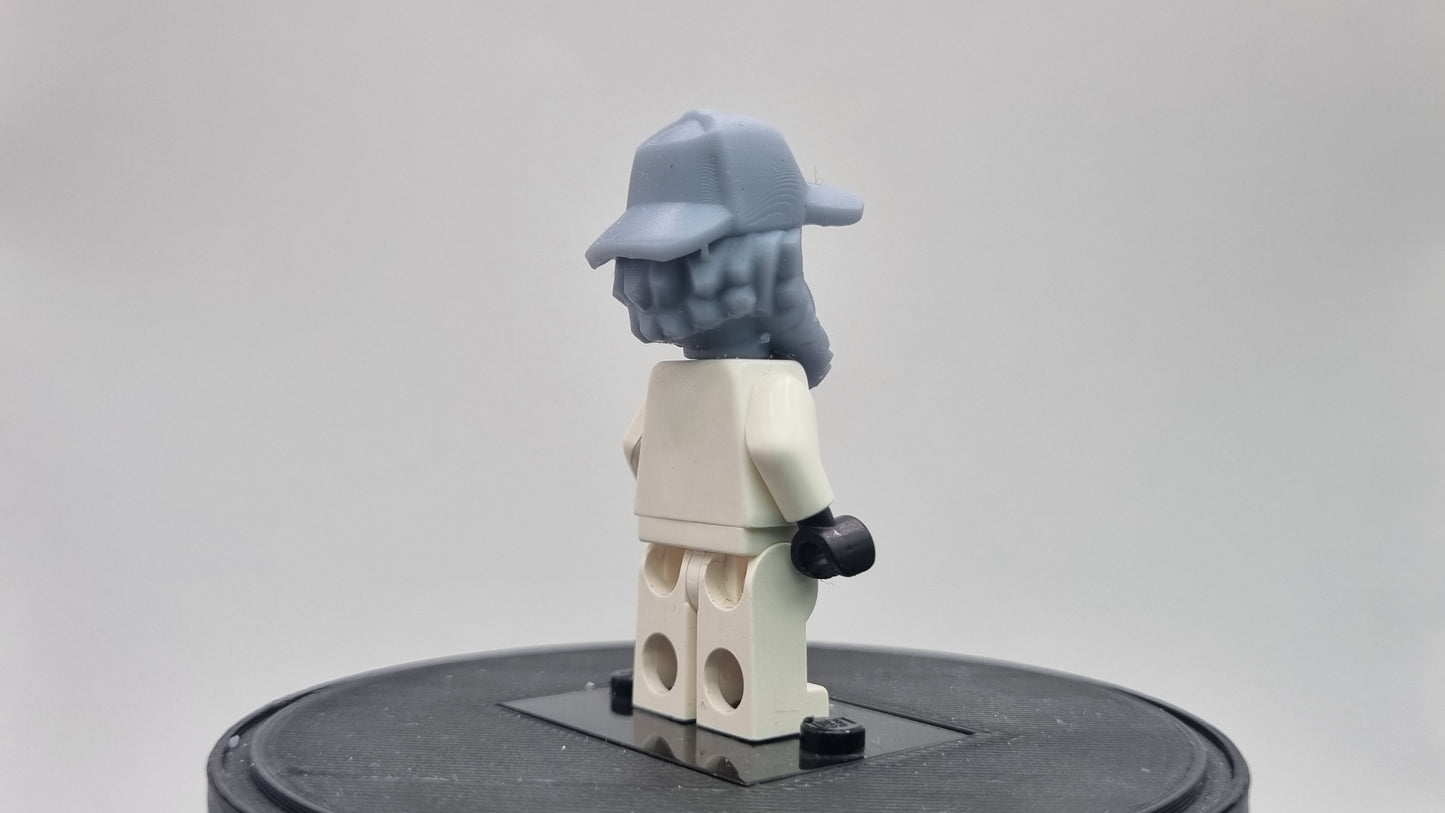 Building toy custom 3D printed hero monkey with a hat!