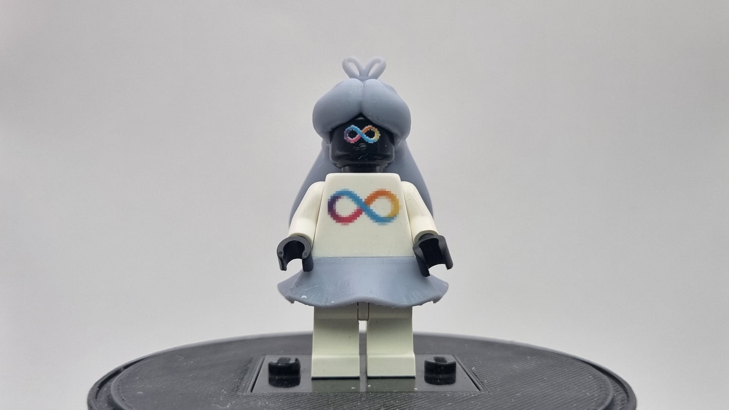Building toy custom 3D printed lost in a world girl!