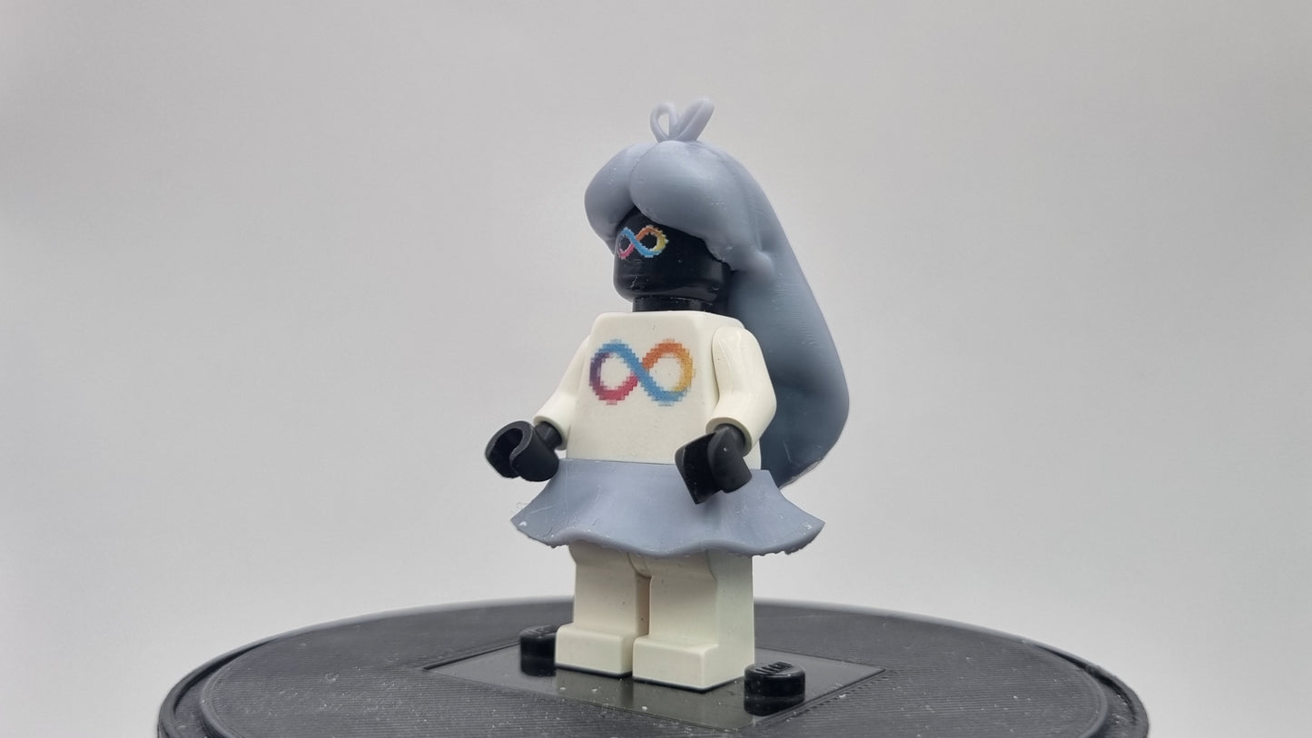 Building toy custom 3D printed lost in a world girl!