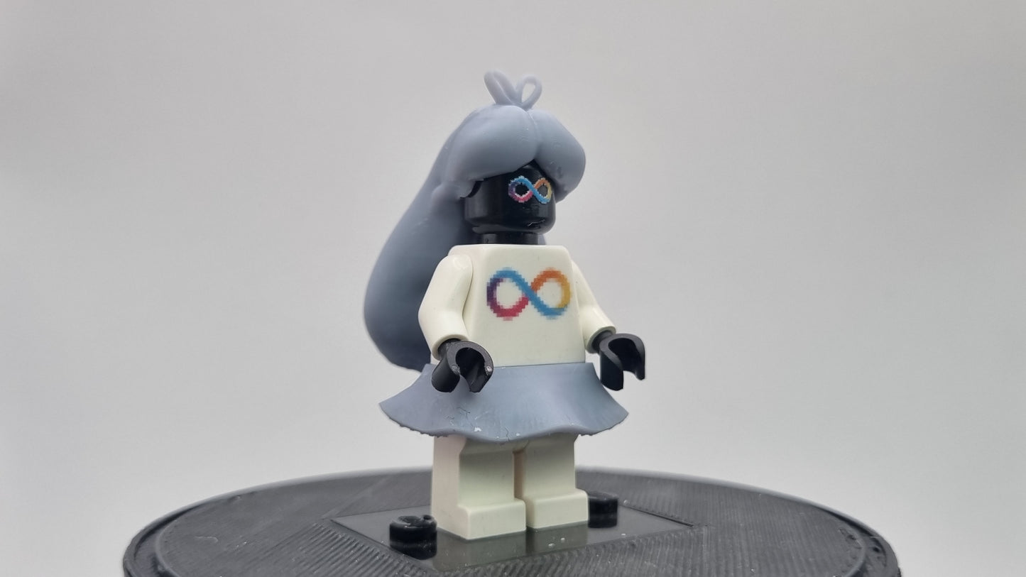 Building toy custom 3D printed lost in a world girl!