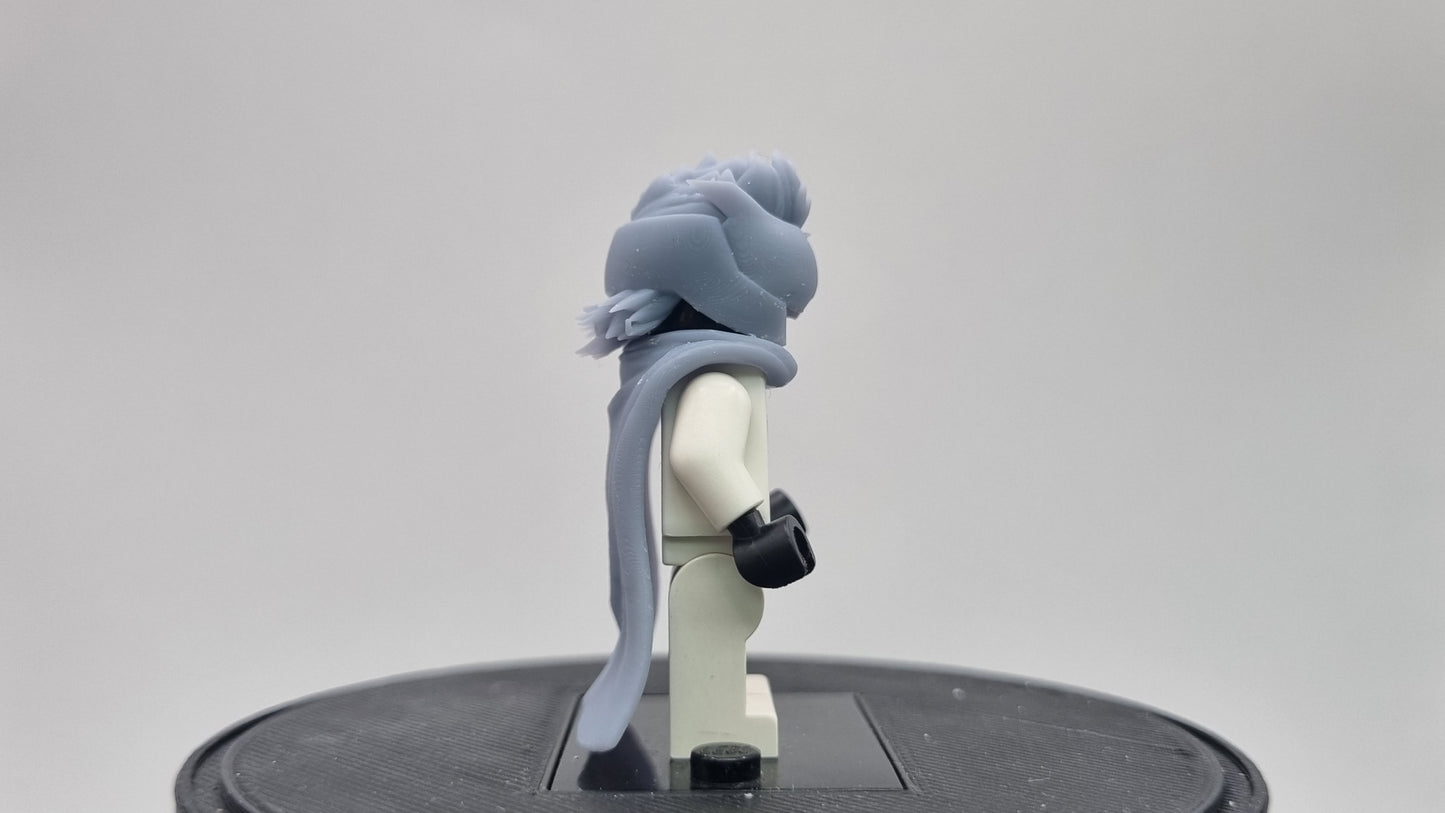 Building toy custom 3D printed hero school guy with a cape!