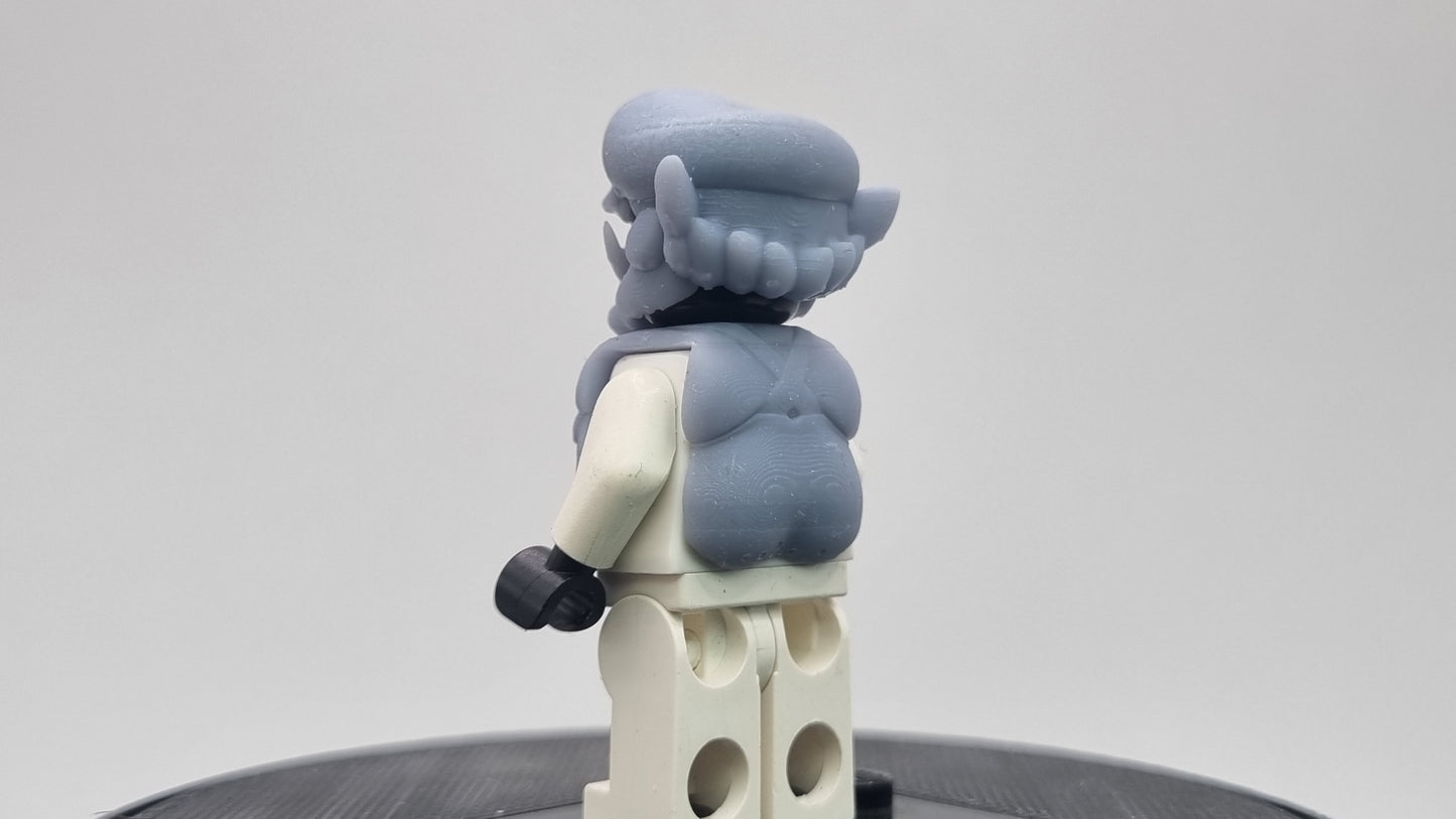 Building toy custom 3D printed evil W blumber!