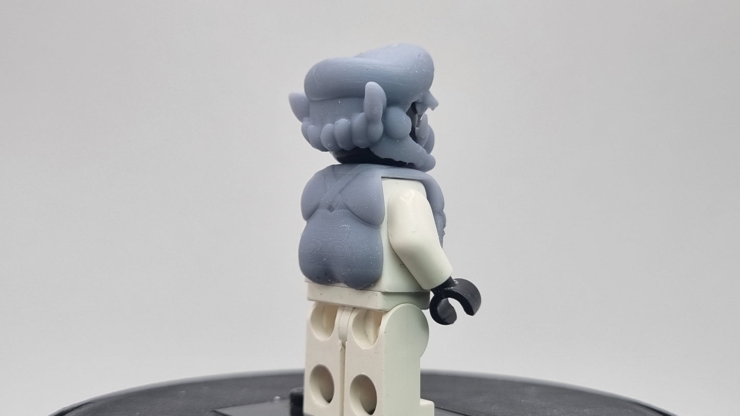 Building toy custom 3D printed evil W blumber!