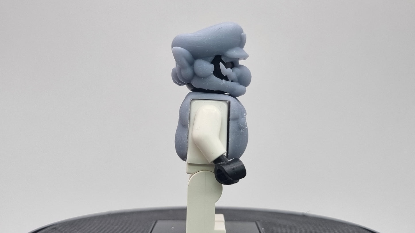 Building toy custom 3D printed evil W blumber!