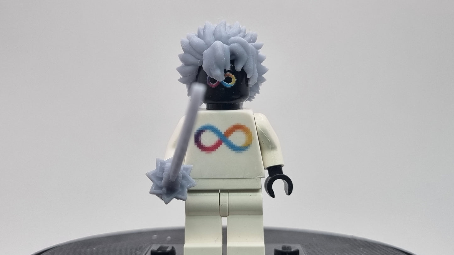 Building toy custom 3D printed demon fighting wind swordsman!