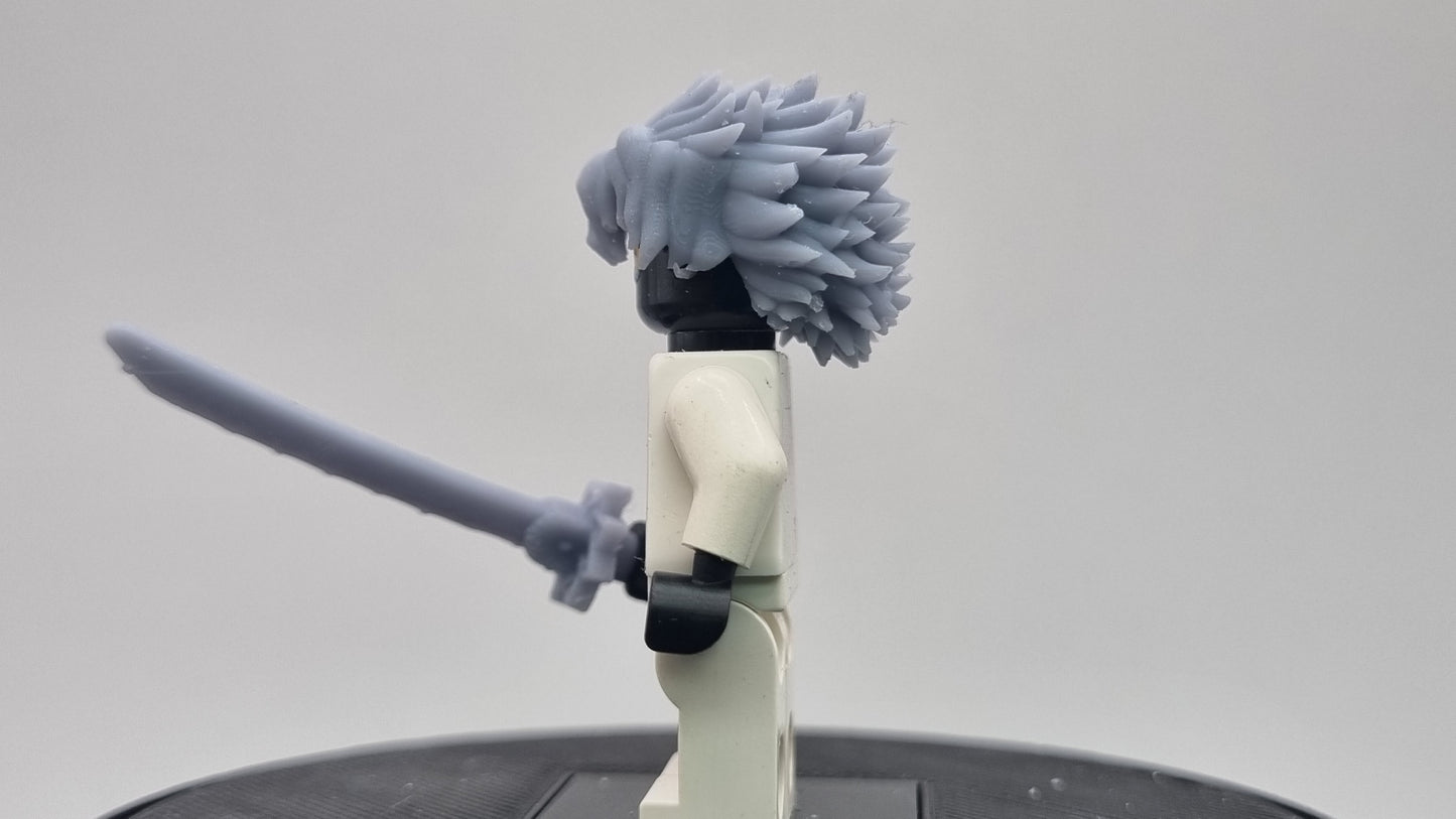 Building toy custom 3D printed demon fighting wind swordsman!