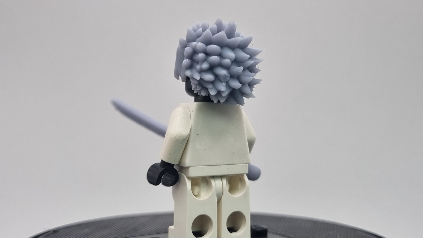 Building toy custom 3D printed demon fighting wind swordsman!