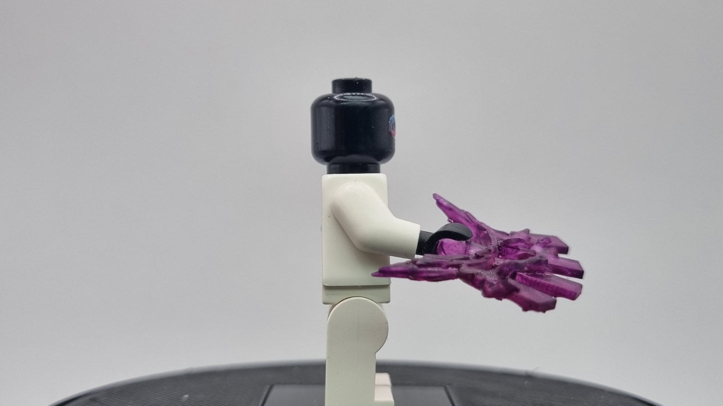 Building toy custom 3D printed painted super hero throwing cards!
