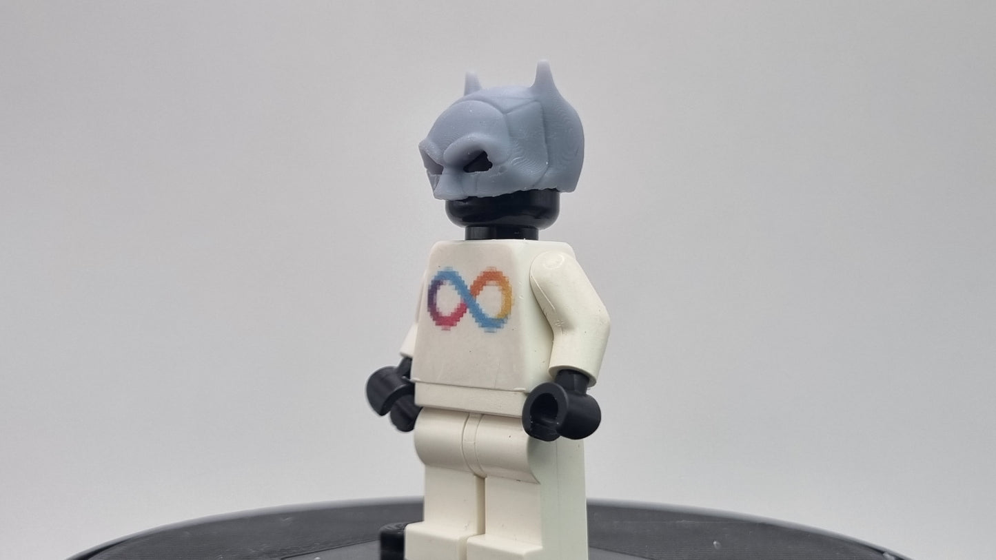 Building toy custom 3D printed angry bad helmet!