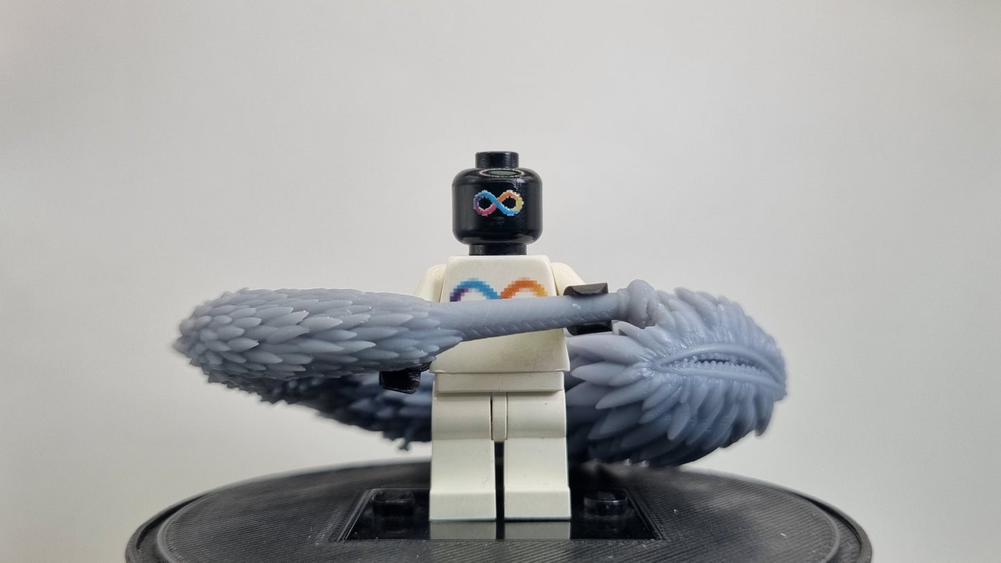 Building toy custom 3D printed ninja big fish sword!