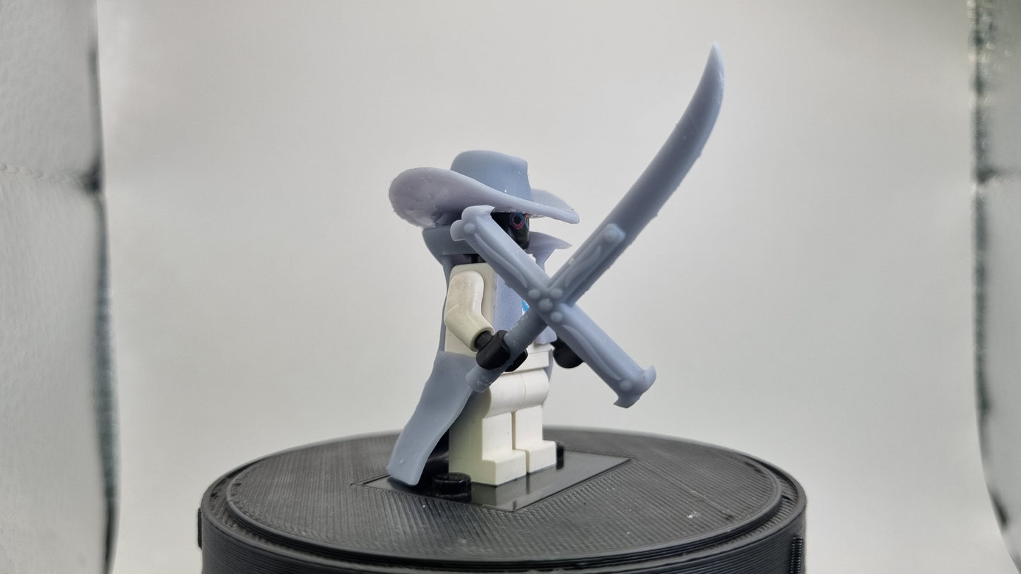 Building toy custom 3D printed best pirate swordsman!