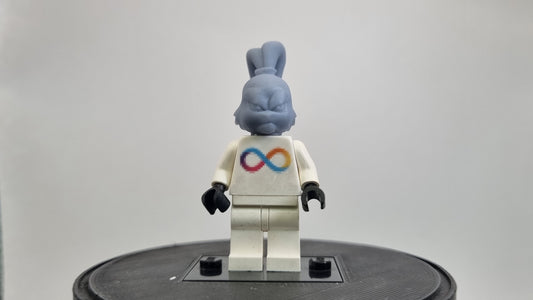 Building toy custom 3D printed samurai bunny head!