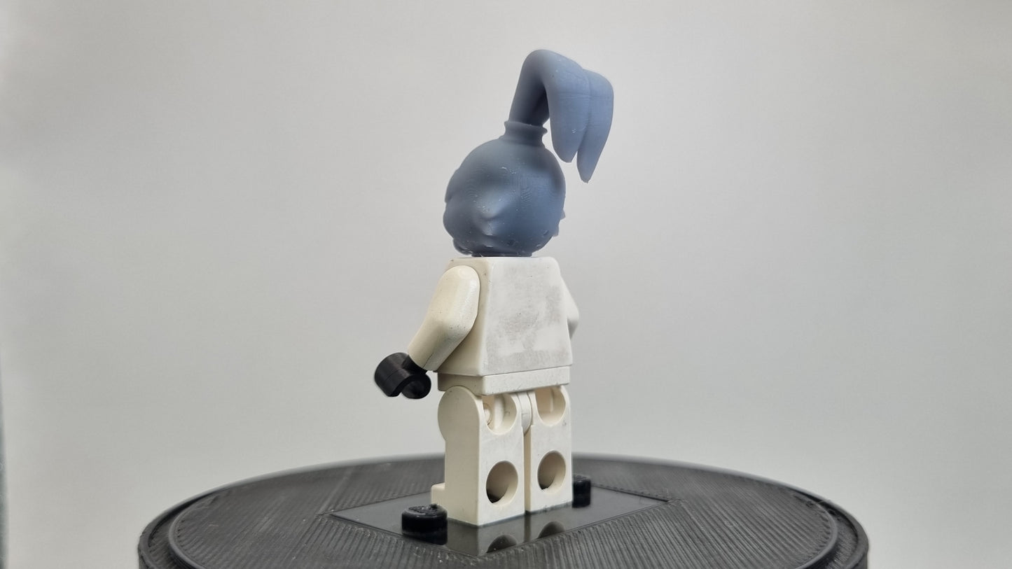 Building toy custom 3D printed samurai bunny head!