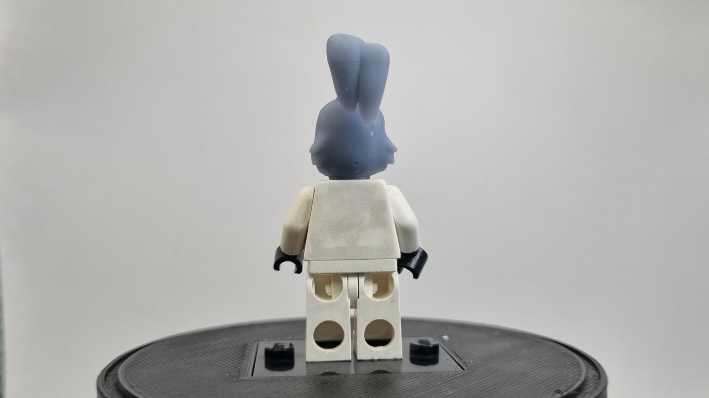 Building toy custom 3D printed samurai bunny head!