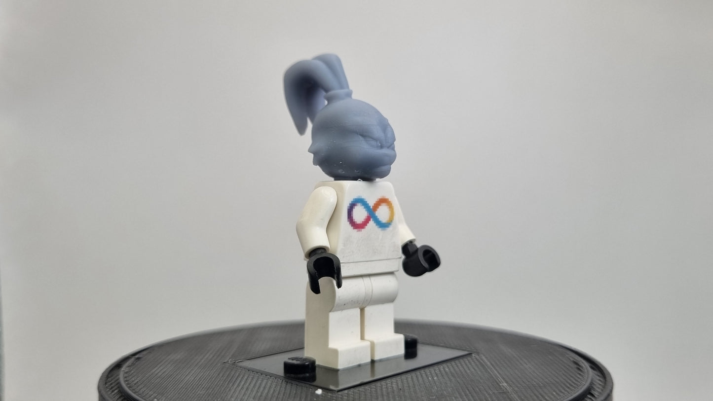 Building toy custom 3D printed samurai bunny head!