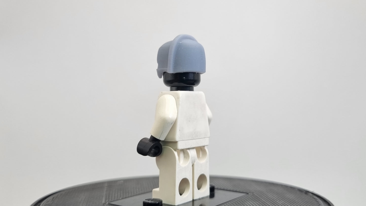 Building toy custom 3D printed chrome crime fighter helmet!