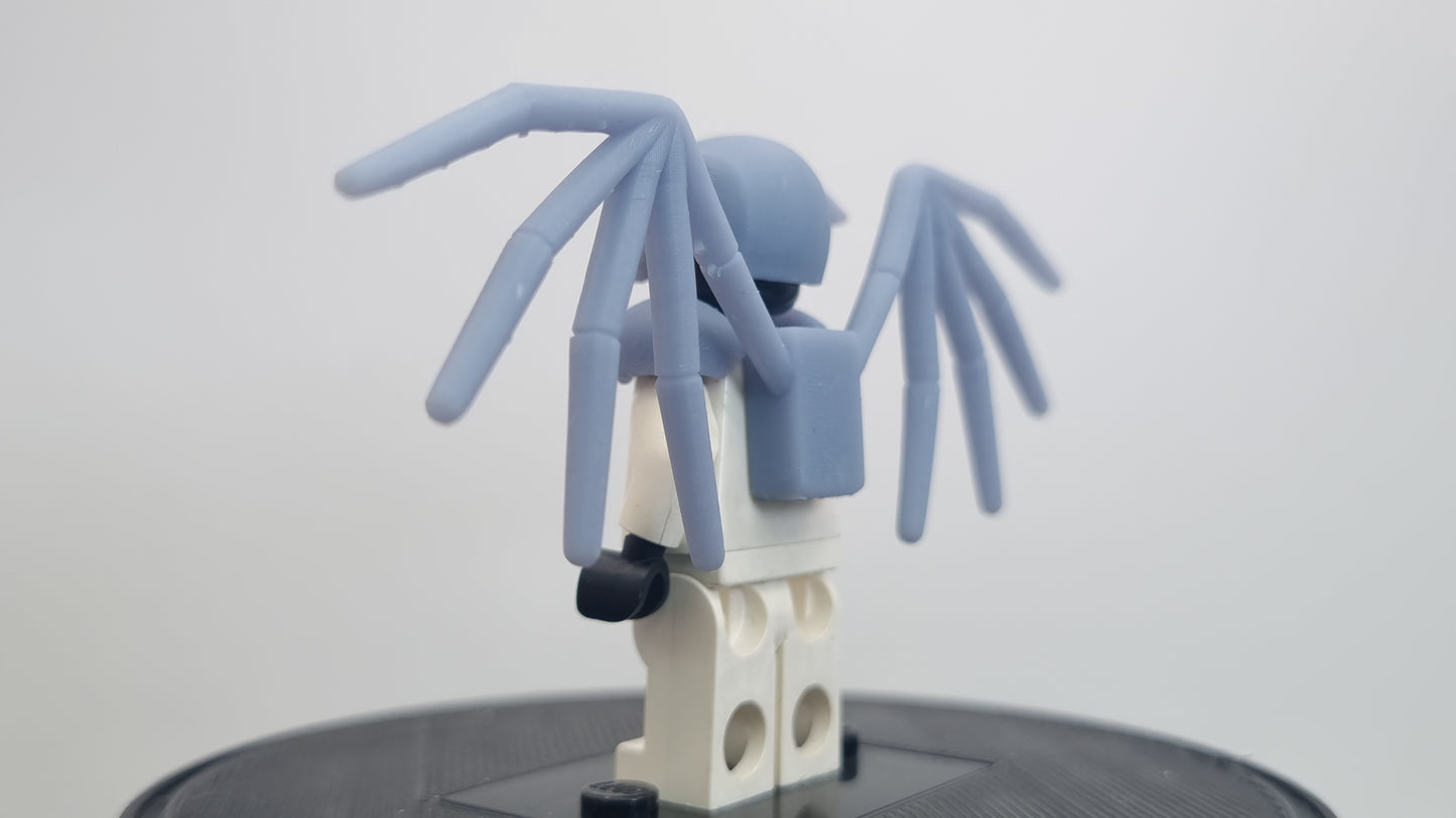 Building toy custom 3D printed red ring super villain with wings!