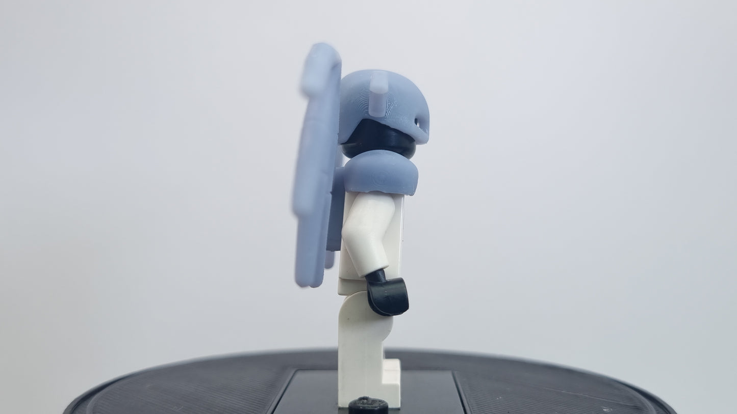Building toy custom 3D printed red ring super villain with wings!
