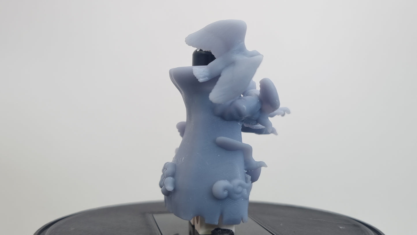 Building toy custom 3D printed ninja jacket with birds!
