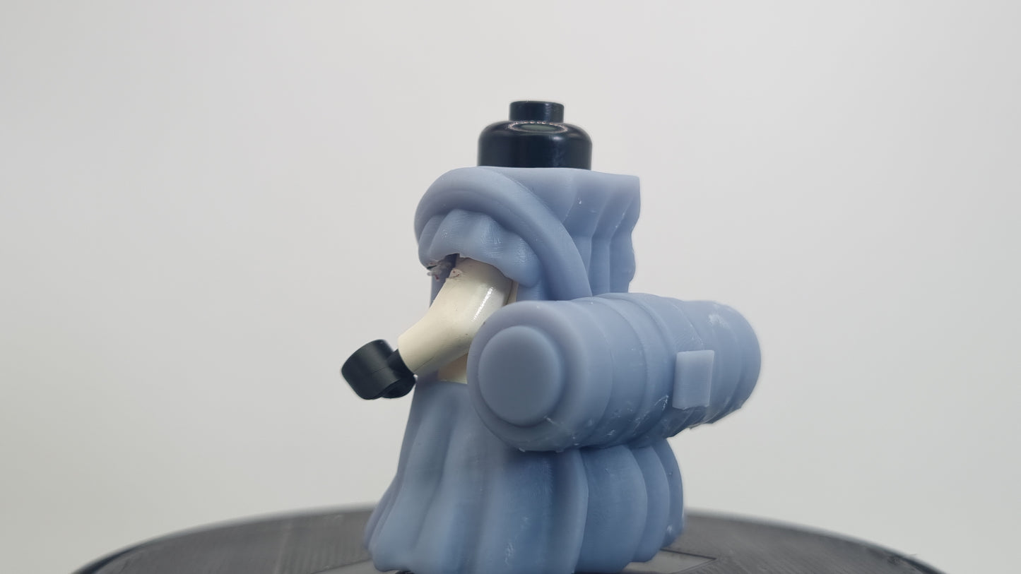 Building toy custom 3D printed ninja jacket with scroll!