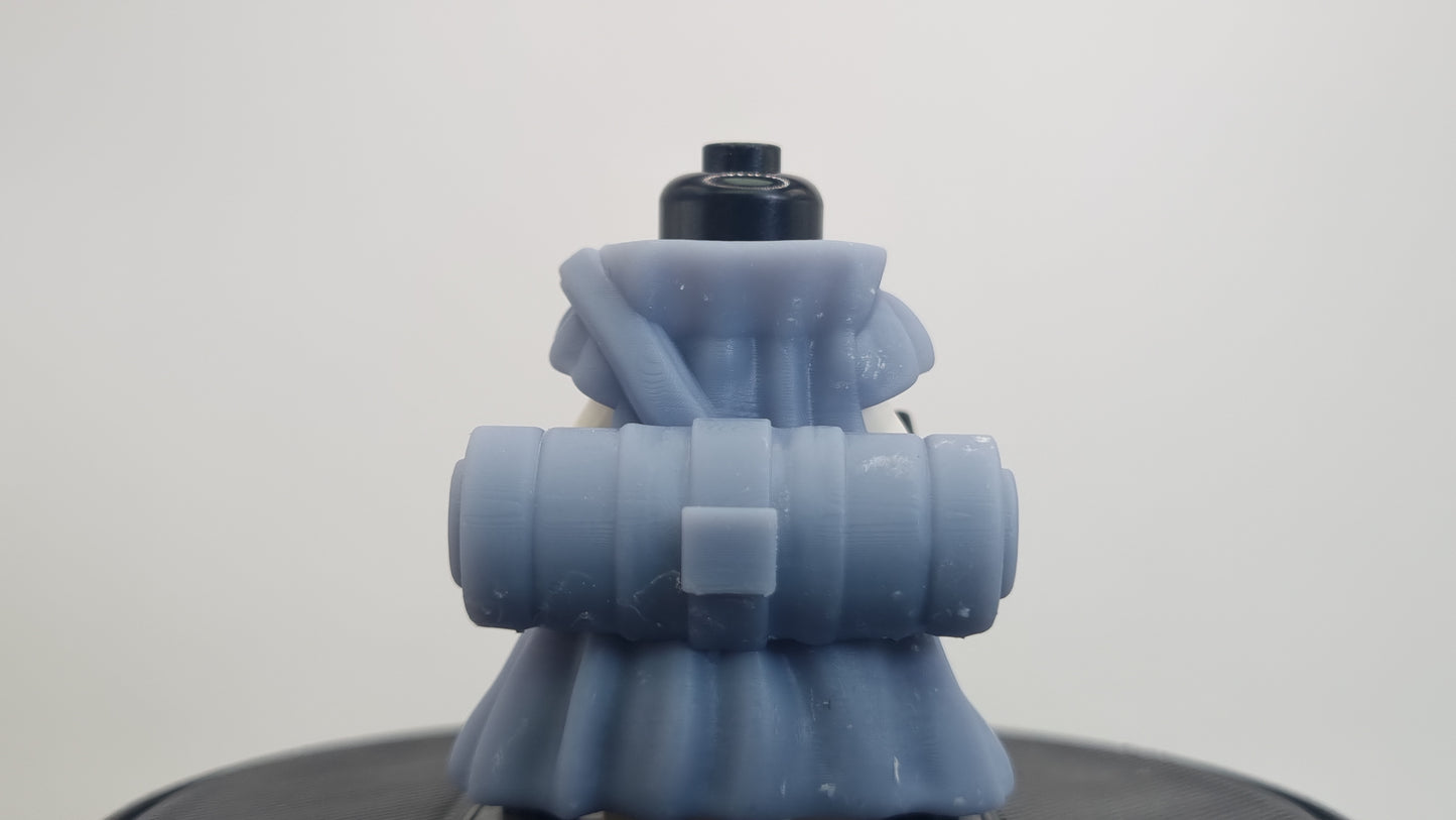 Building toy custom 3D printed ninja jacket with scroll!